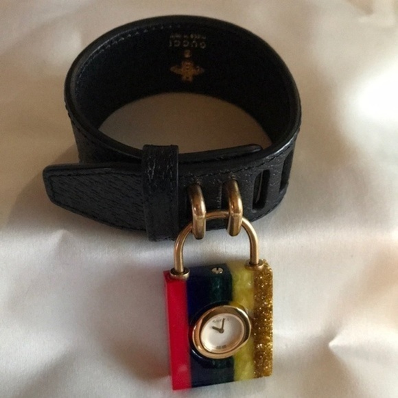 GUCCI watch leather‎ bracelet authentic 100%​